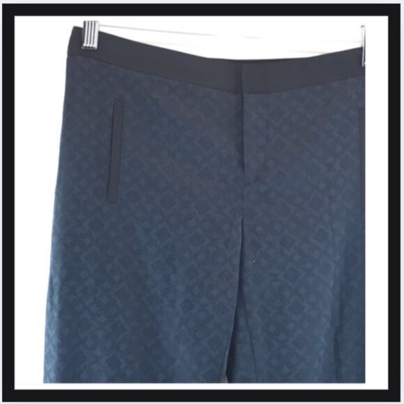 Club Monaco Navy Aida Jacquard Skinny Dress Pants - Picture 4 of 6